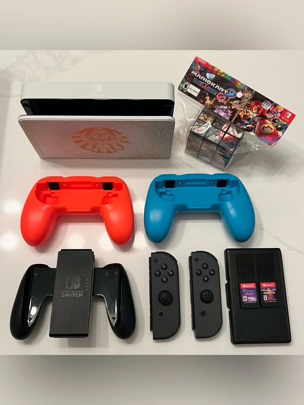 Nintendo Switch Bundle (Games, Accessories, OLED Dock, Collectible)
